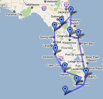 Itinéraire Autotour en Floride 16 jours par Promovacances